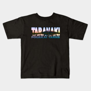 TARANAKI - Pouakai Tarns New Zealand Sunset Kids T-Shirt